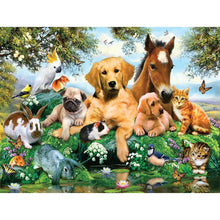 Carica l'immagine nel visualizzatore di Gallery, Animali - diamante rotondo - 40x30cm
