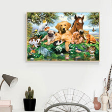 Carica l'immagine nel visualizzatore di Gallery, Animali - diamante rotondo - 40x30cm