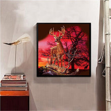 Carica l'immagine nel visualizzatore di Gallery, Cervo - diamante rotondo - 30x30cm