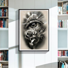 Carica l'immagine nel visualizzatore di Gallery, Occhio - diamante rotondo - 30x40cm