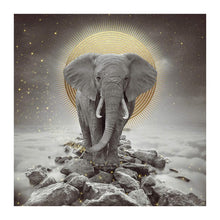 Carica l'immagine nel visualizzatore di Gallery, Elefante - diamante rotondo - 30x30cm