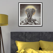 Carica l'immagine nel visualizzatore di Gallery, Elefante - diamante rotondo - 30x30cm