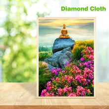 Carica l'immagine nel visualizzatore di Gallery, Statua di Buddha - diamante rotondo completo - 30x40cm