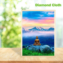 Carica l'immagine nel visualizzatore di Gallery, Statua di Buddha - diamante rotondo completo - 30x40cm
