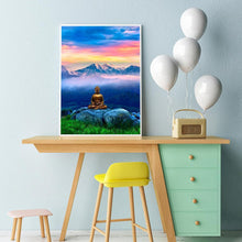 Carica l'immagine nel visualizzatore di Gallery, Statua di Buddha - diamante rotondo completo - 30x40cm