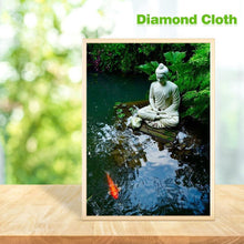 Carica l'immagine nel visualizzatore di Gallery, Statua di Buddha - diamante rotondo completo - 30x40cm