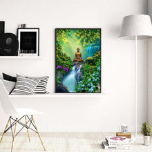 Carica l'immagine nel visualizzatore di Gallery, Statua di Buddha - diamante rotondo completo - 30x40cm
