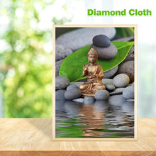 Carica l'immagine nel visualizzatore di Gallery, Statua di Buddha - diamante rotondo completo - 30x40cm