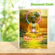 Carica l'immagine nel visualizzatore di Gallery, Statua di Buddha - diamante rotondo completo - 30x40cm