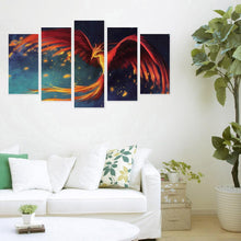 Carica l'immagine nel visualizzatore di Gallery, 5pcs firebird - pittura di diamante rotondo - 95x45cm