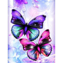 Carica l'immagine nel visualizzatore di Gallery, Farfalla - diamante rotondo - 30x40cm