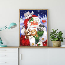 Carica l'immagine nel visualizzatore di Gallery, Babbo Natale - diamante rotondo - 40x30cm