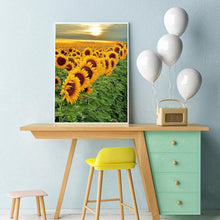Carica l'immagine nel visualizzatore di Gallery, Girasole - diamante rotondo - 30x40cm