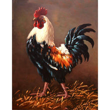 Carica l'immagine nel visualizzatore di Gallery, Gallo - diamante rotondo - 30x40cm