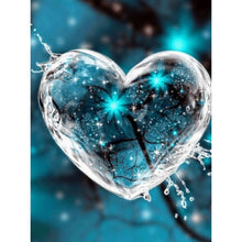 Carica l'immagine nel visualizzatore di Gallery, Cuore - diamante rotondo - 30x40cm