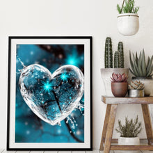 Carica l'immagine nel visualizzatore di Gallery, Cuore - diamante rotondo - 30x40cm
