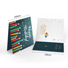 Carica l'immagine nel visualizzatore di Gallery, 12pcs compleanno biglietto di auguri pittura diamante
