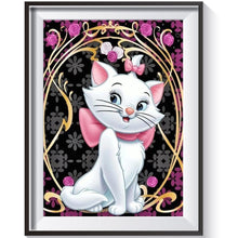 Carica l'immagine nel visualizzatore di Gallery, Gatti - diamante rotondo - 40x30cm