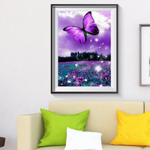 Carica l'immagine nel visualizzatore di Gallery, Farfalla - diamante rotondo - 40x30cm