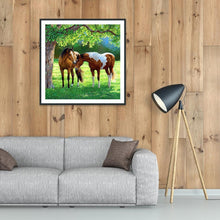 Carica l'immagine nel visualizzatore di Gallery, Cavallo - diamante rotondo - 30x30cm