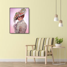 Carica l'immagine nel visualizzatore di Gallery, Lady smile - diamante rotondo - 30x40cm