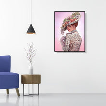 Carica l'immagine nel visualizzatore di Gallery, Lady smile - diamante rotondo - 30x40cm