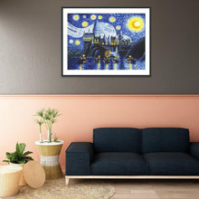 Carica l'immagine nel visualizzatore di Gallery, Notte stellata - diamante rotondo - 30x40cm