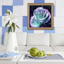 Carica l'immagine nel visualizzatore di Gallery, Fiore glitter - pittura di diamante completa - 30x30cm