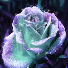Carica l'immagine nel visualizzatore di Gallery, Fiore glitter - pittura di diamante completa - 30x30cm