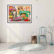 Carica l'immagine nel visualizzatore di Gallery, Macchina da cucire - diamante rotondo - 40x30cm