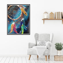 Carica l'immagine nel visualizzatore di Gallery, Dreamcatcher - diamante rotondo - 30x40cm