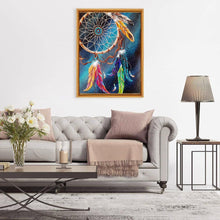 Carica l'immagine nel visualizzatore di Gallery, Dreamcatcher - diamante rotondo - 30x40cm
