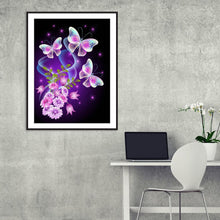 Carica l'immagine nel visualizzatore di Gallery, Farfalla - diamante rotondo - 40x30cm