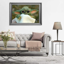 Carica l'immagine nel visualizzatore di Gallery, Yoda - diamante rotondo - 40x30cm