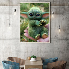 Carica l'immagine nel visualizzatore di Gallery, Yoda - diamante rotondo - 30x40cm