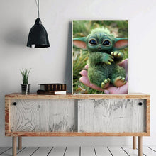 Carica l'immagine nel visualizzatore di Gallery, Yoda - diamante rotondo - 30x40cm
