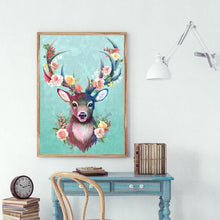 Carica l'immagine nel visualizzatore di Gallery, Alce - diamante rotondo - 30x40cm