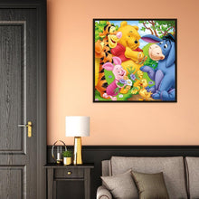 Carica l'immagine nel visualizzatore di Gallery, Orso carino - pittura di diamante completo - 30x30cm