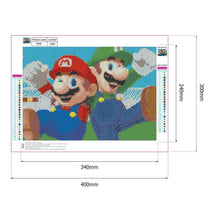 Carica l'immagine nel visualizzatore di Gallery, Mario - pittura completa di diamanti rotondi