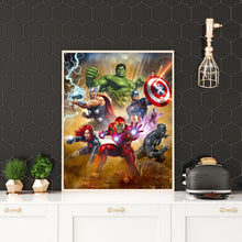 Carica l'immagine nel visualizzatore di Gallery, SuperheroArt - diamante rotondo - 40x30cm