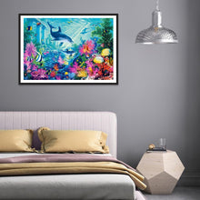 Carica l'immagine nel visualizzatore di Gallery, Cavallo delfino - pittura di diamante rotondo - 30x40cm