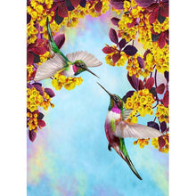 Carica l'immagine nel visualizzatore di Gallery, Uccello felice - pittura di diamante rotondo - 30x40cm