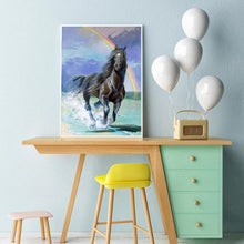 Carica l'immagine nel visualizzatore di Gallery, Cavallo selvaggio - pittura di diamante rotondo - 30x40cm