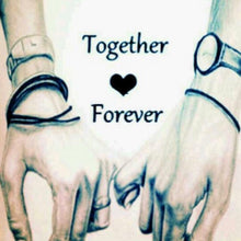 Carica l'immagine nel visualizzatore di Gallery, Gli amanti si tengono per mano - pittura di diamante rotondo - 30x30cm