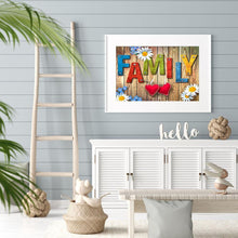 Carica l'immagine nel visualizzatore di Gallery, Famiglia - diamante rotondo - 40x30cm