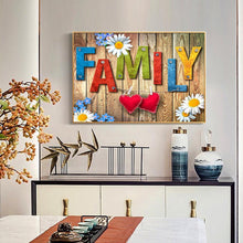 Carica l'immagine nel visualizzatore di Gallery, Famiglia - diamante rotondo - 40x30cm