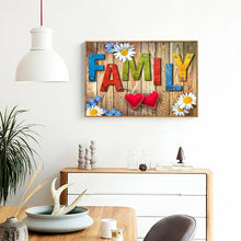 Carica l'immagine nel visualizzatore di Gallery, Famiglia - diamante rotondo - 40x30cm