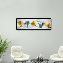 Carica l'immagine nel visualizzatore di Gallery, Una foglia di ginkgo fila - diamante rotondo - 80x30cm