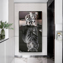 Carica l'immagine nel visualizzatore di Gallery, Cane - diamante rotondo - 45x85cm