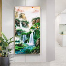 Carica l'immagine nel visualizzatore di Gallery, Paesaggio - diamante rotondo pieno - 45x85cm